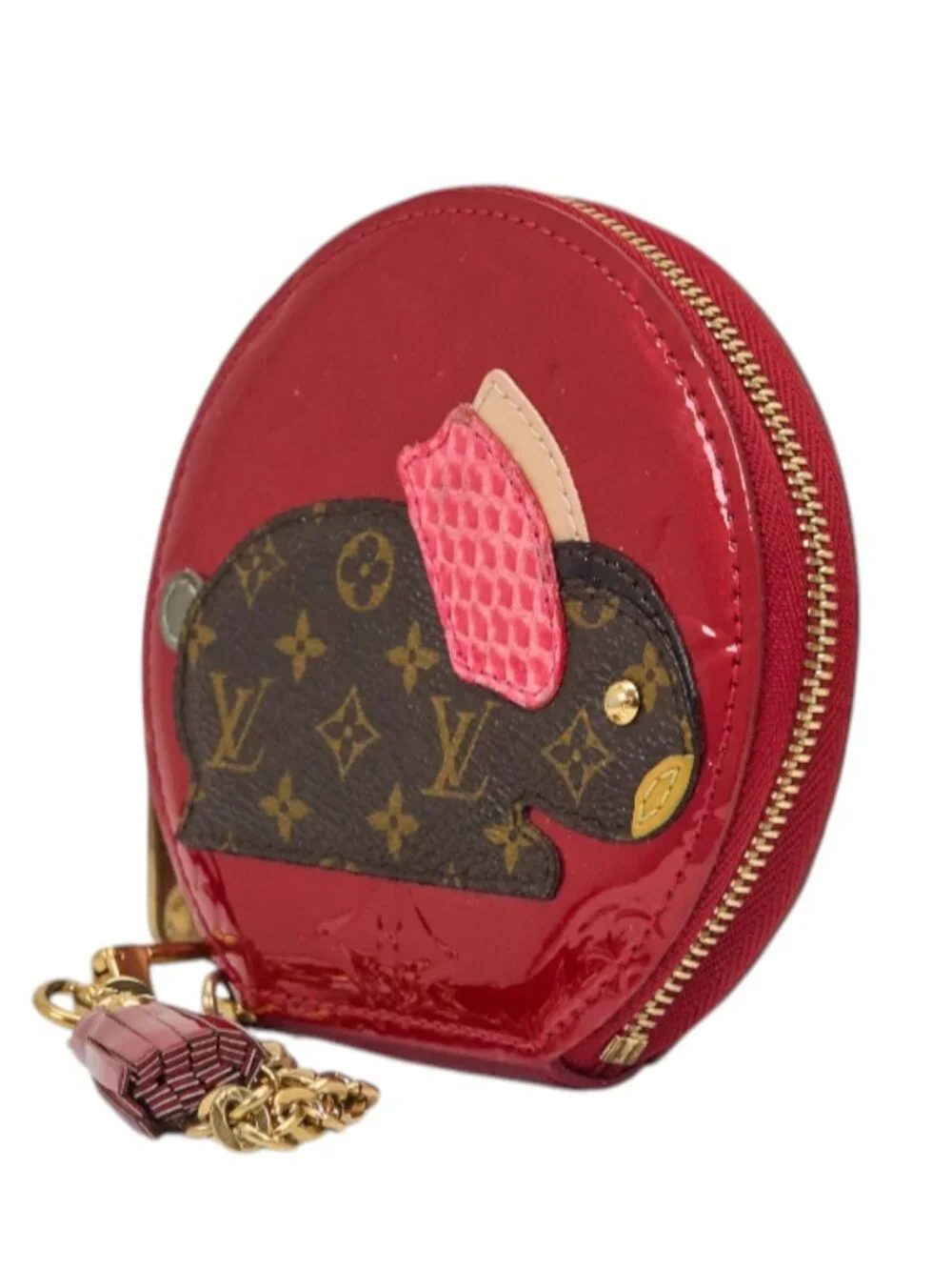 Louis Vuitton Coin Purse Monogram Vernis Animania Lapin Pomme d'Amour